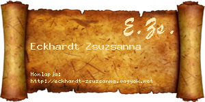 Eckhardt Zsuzsanna névjegykártya